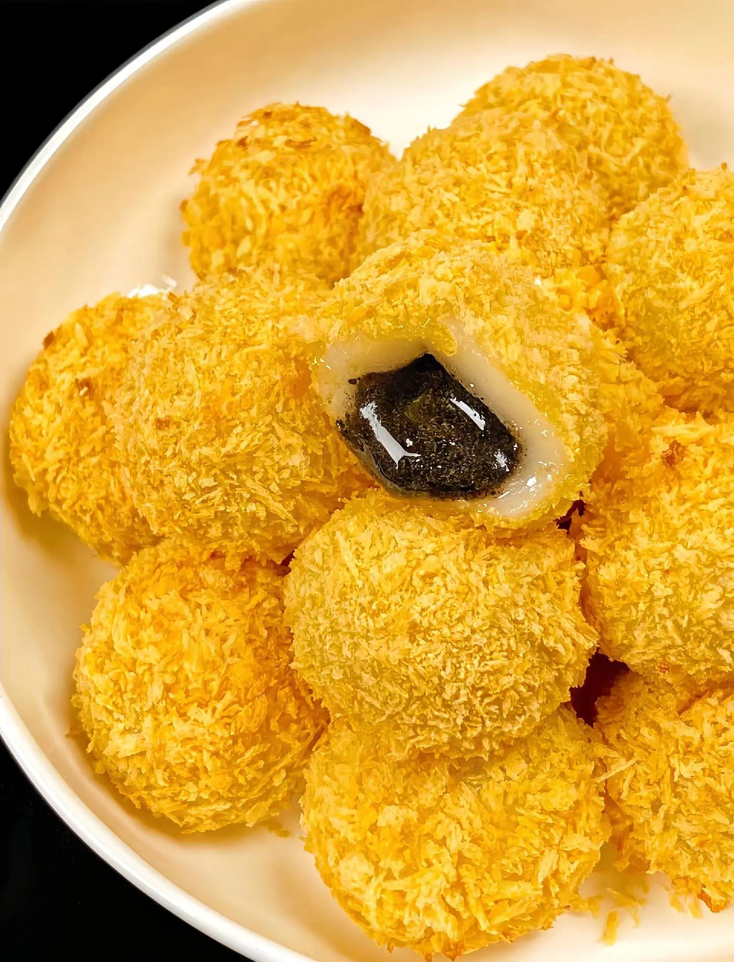 湯圓新吃法——好吃的油煎湯圓_元宵湯圓