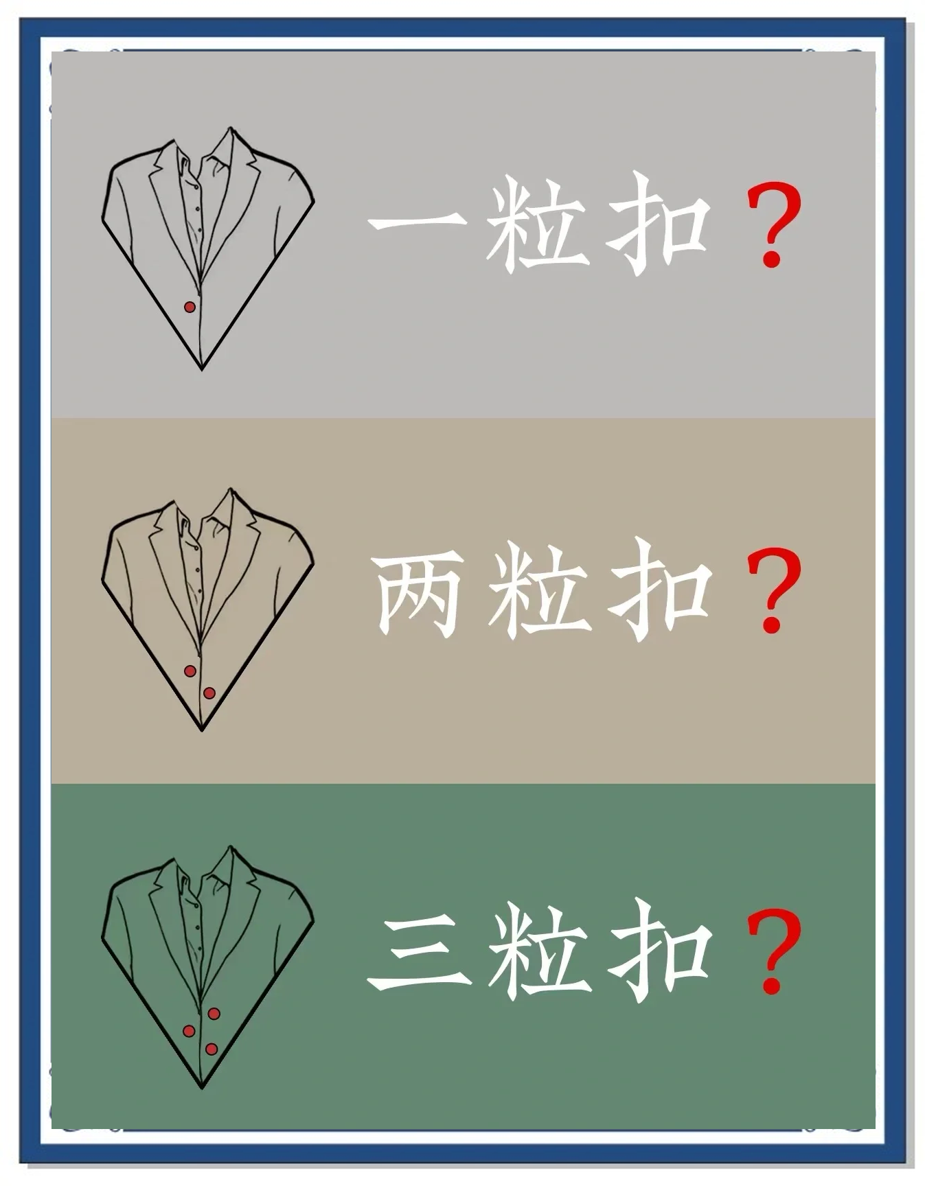 小小的西服扣子,卻大有講究_男士西服