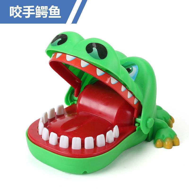 好玩的按牙齒咬手指鯊魚玩具_(dá)益智玩具