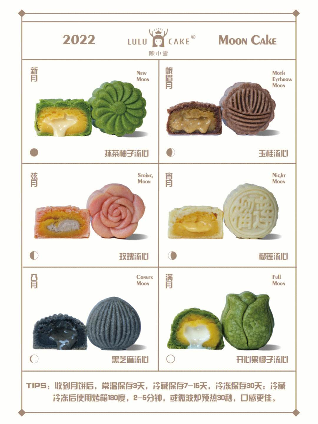 月餅的種類有哪些常用的月餅名稱大全