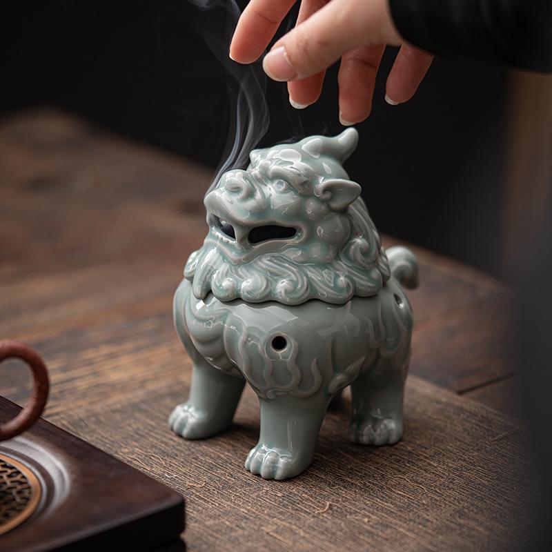 定窯狻猊香爐開(kāi)箱,一古香薰味撲鼻而來(lái)