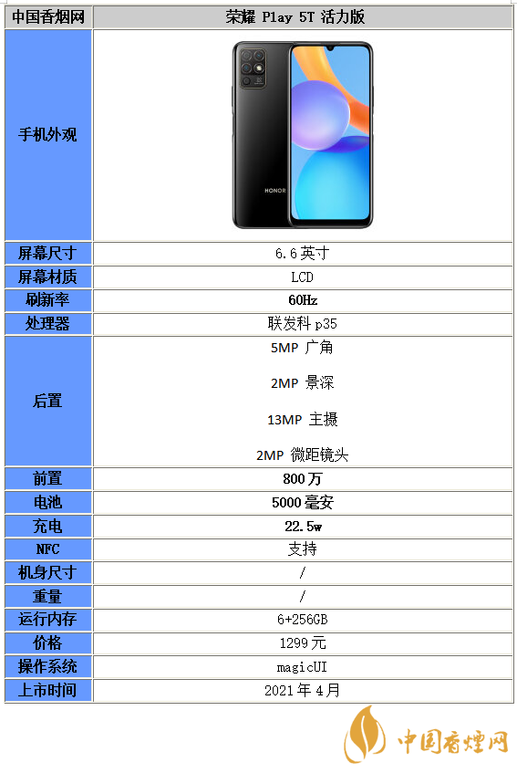 榮耀play5t對比小米note10