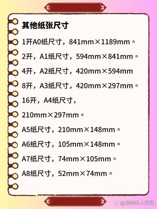 紙的大小:全開、4開、8開、16開、32開,多大?