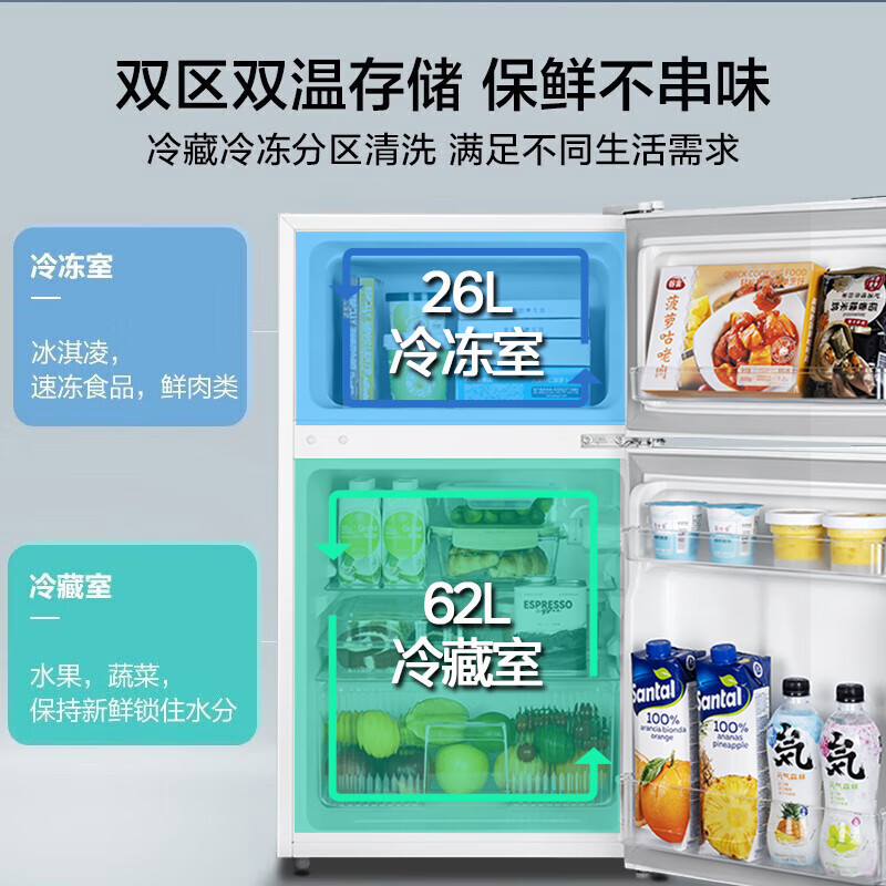 美的BCD-88CM88L冰箱京東價(jià)699元_家電冰箱