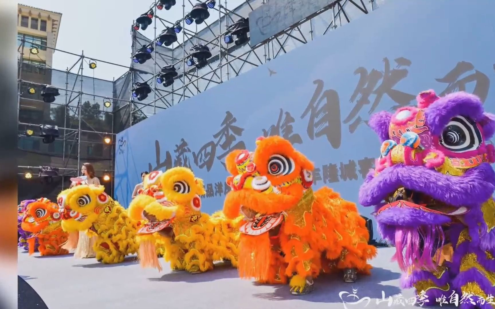東莞大嶺山舞獅隊東莞大嶺山鎮(zhèn)醒獅團開業(yè)舞獅表演