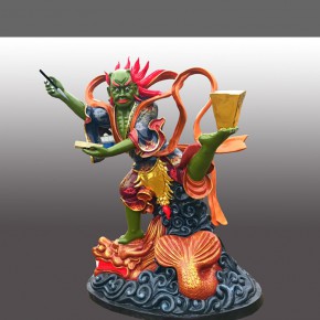 魁星神像傳說文運(yùn)之神魁星踢斗神像塑造成面目猙獰魁星爺神像
